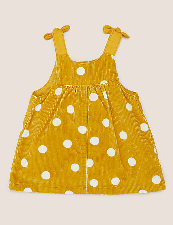 3 Piece Cotton Spot Cord Dress Outfit (0-3 Yrs)