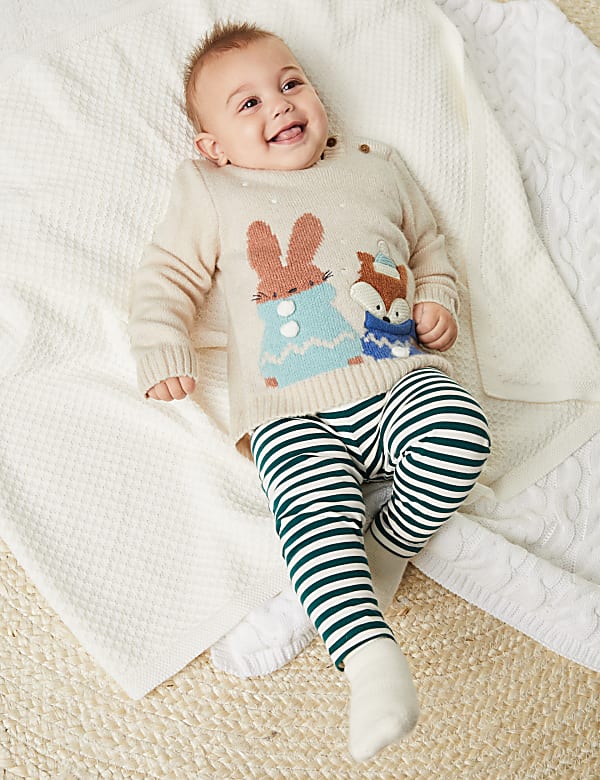 Christmas Animal Jumper 0 3 Yrs