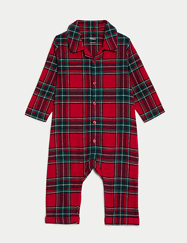 Pure Cotton Checked Romper (0-3 Yrs) - KG