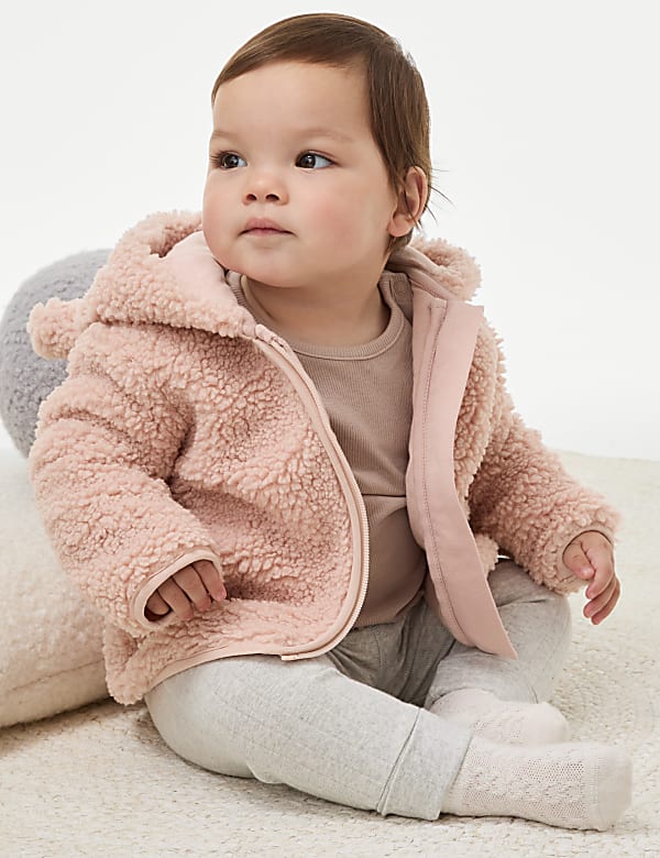 Fleece Hooded Jacket (0-3Yrs)
