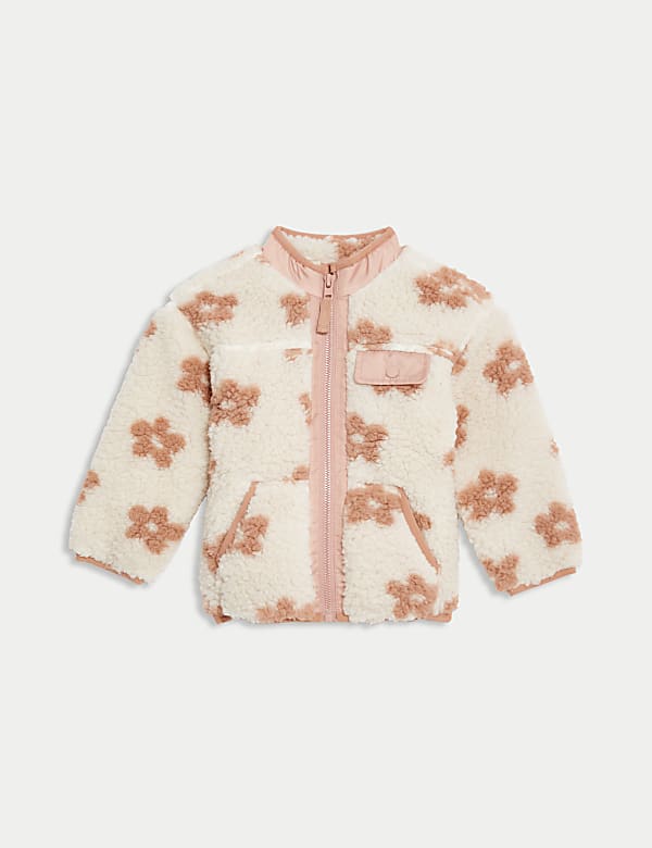 Floral Borg Jacket (0-3 Yrs) - JP