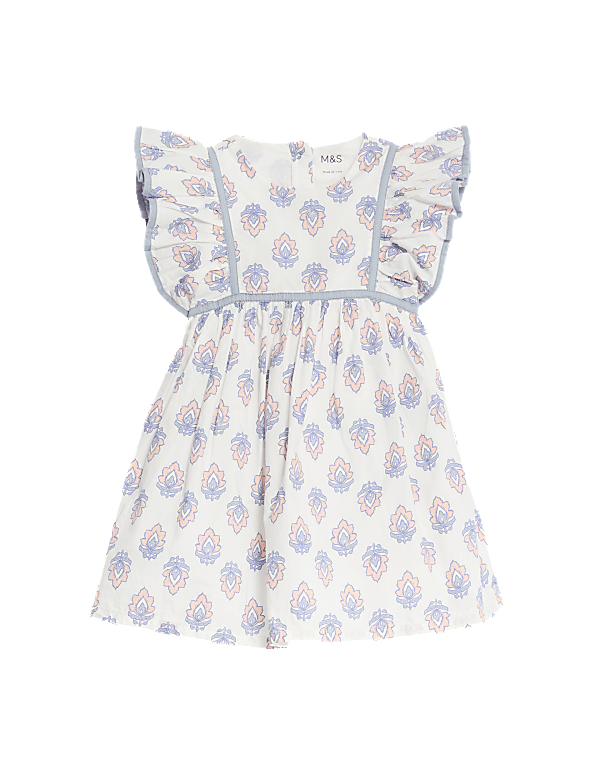 Pure Cotton Printed Dress (0-3 Yrs)