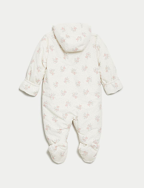 Ditsy Floral Snowsuit (0-3 Yrs) - DK