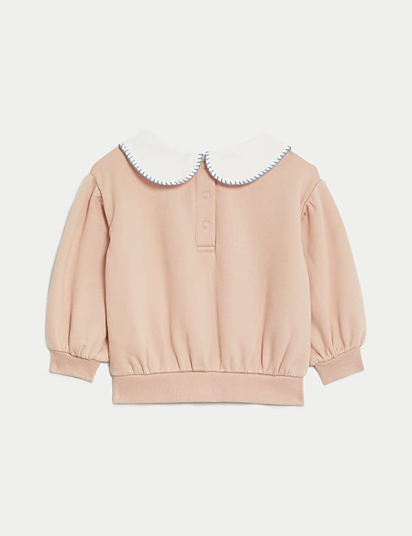 Cotton Rich Embroidered Sweatshirt (0-3 Yrs)