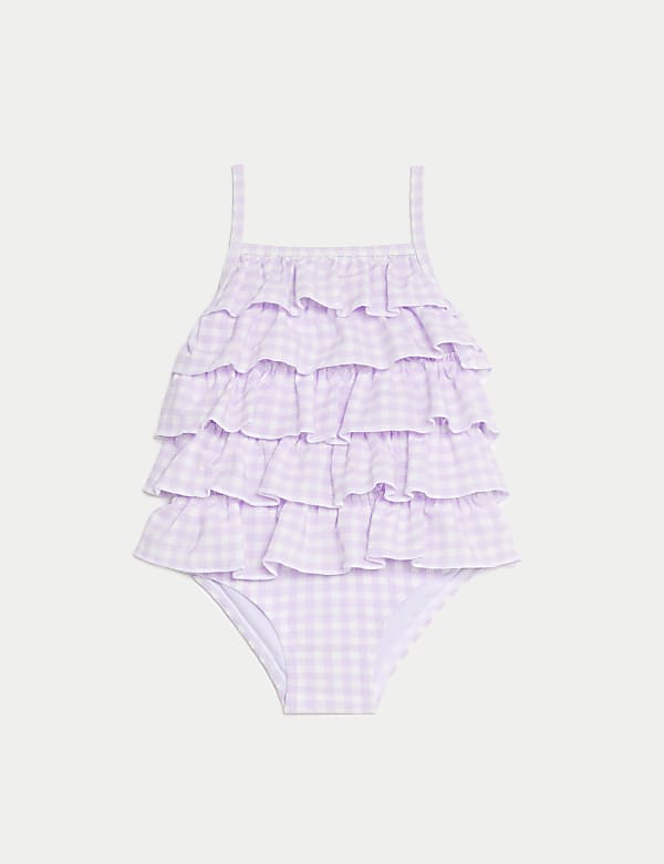 Gingham Swimsuit 0 3 Yrs LILAC MIX Swimsuits M S HK