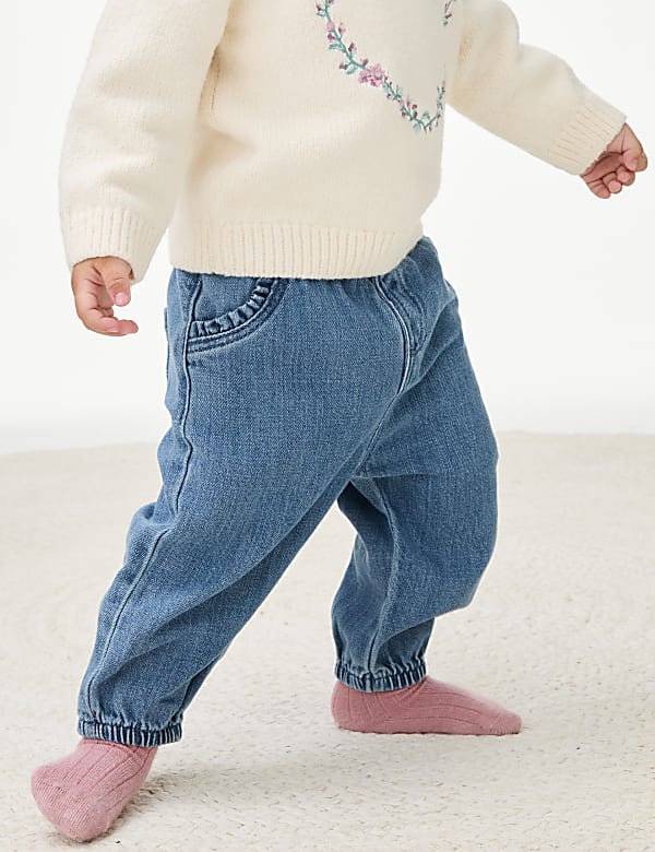 Cotton Rich Denim Jeans (0-3 Yrs)