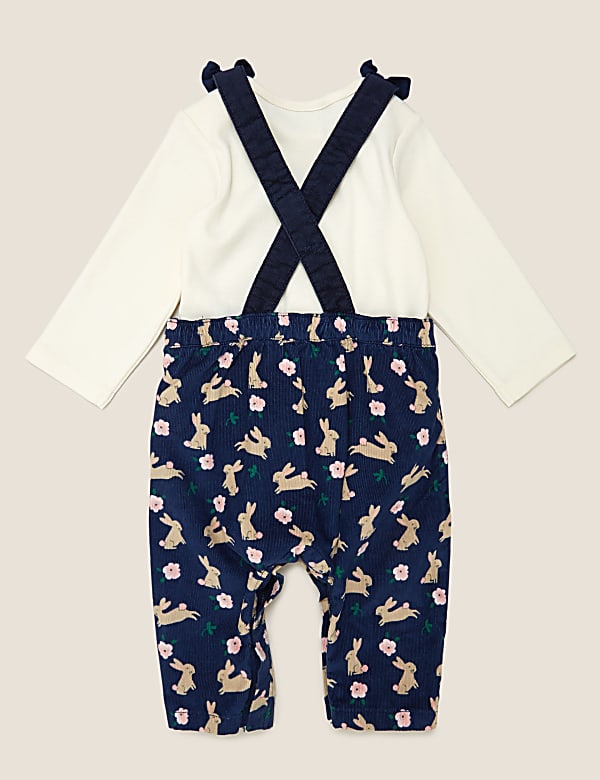 2 Piece Pure Cotton Cord Rabbit Outfit