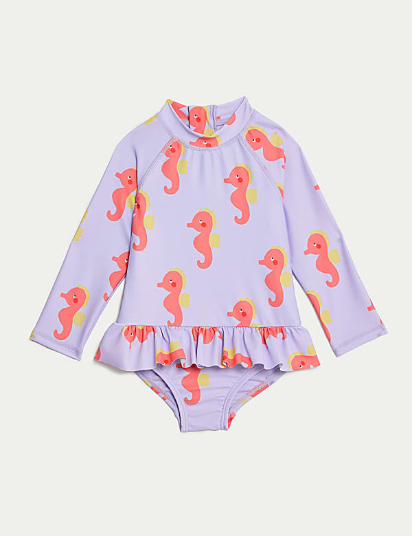 Seahorse Long Sleeve Swimsuit (0-3 Yrs) - JE