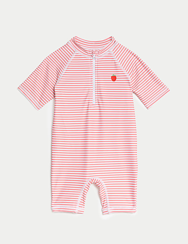 Striped Zip Swimsuit (0-3 Yrs) - RO