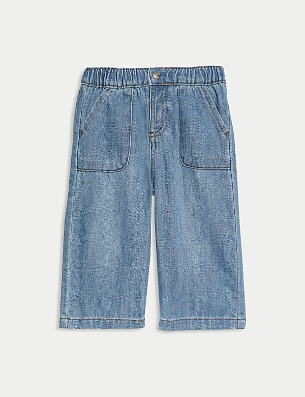 2-delige katoenrijke jeans outfit met tulpenprint (0-8 jaar) - BE