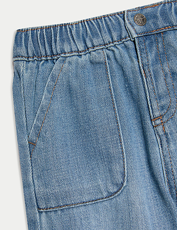 2-delige katoenrijke jeans outfit met tulpenprint (0-8 jaar) - BE