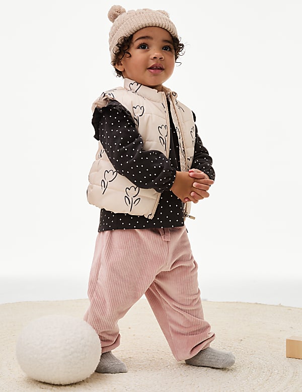 Tulip Print Gilet (0-3 Yrs) - VN