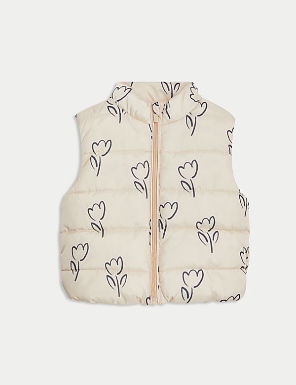 Tulip Print Gilet (0-3 Yrs) - VN