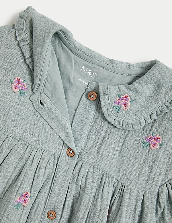 2pc Cotton Rich Dress and Tights Outfit (0-3 Yrs)
