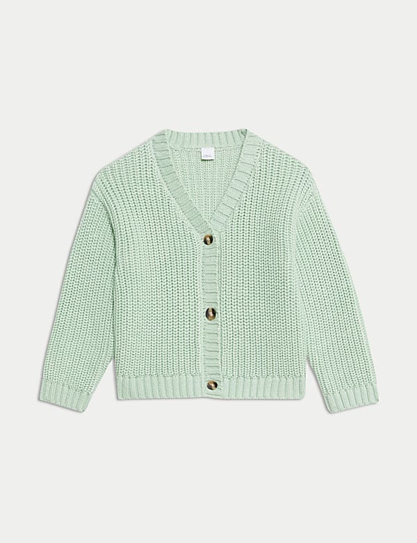 Pure Cotton Knitted Cardigan (0-3 Yrs) - KG