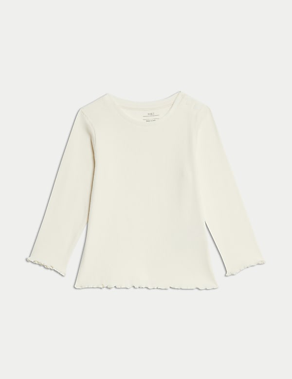 2pc Cotton Rich Jersey Ditsy Dungarees Outfit (0-3 Yrs) - JP