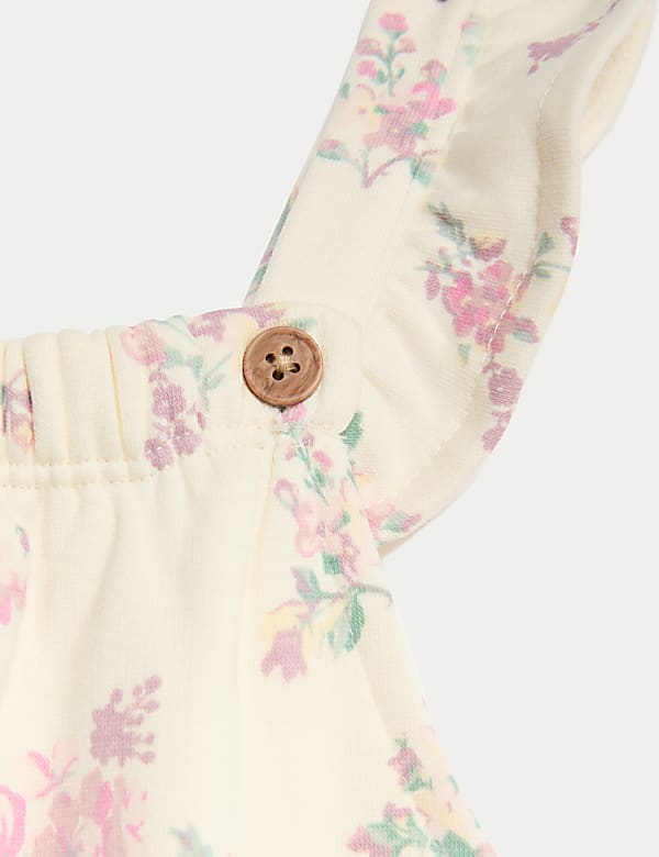 2pc Cotton Rich Floral Outfit (0-3 Yrs)