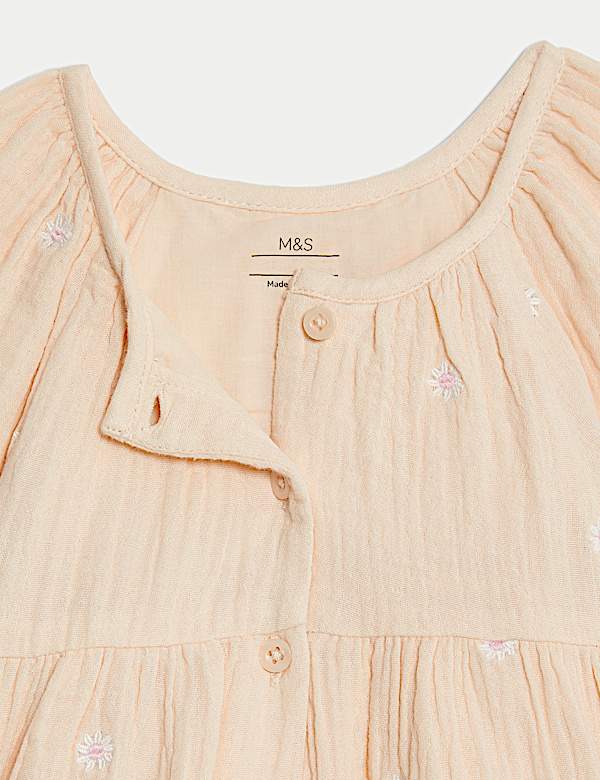 2pc Pure Cotton Floral Top & Shorts Outfit (0-3 Yrs) - LU