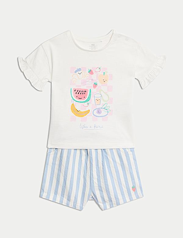 2pc Pure Cotton Top & Bottom Outfit (0 Mths-3 Yrs) - VN
