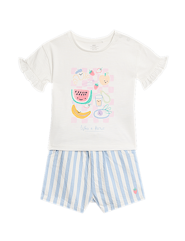 2pc Pure Cotton Top & Bottom Outfit (0 Mths-3 Yrs)