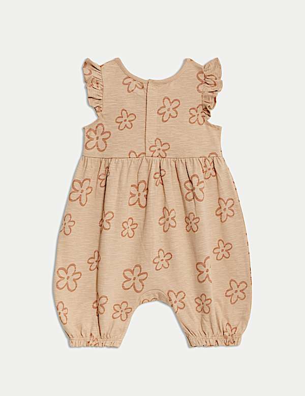 Pure Cotton Floral Romper (0-3 Yrs)