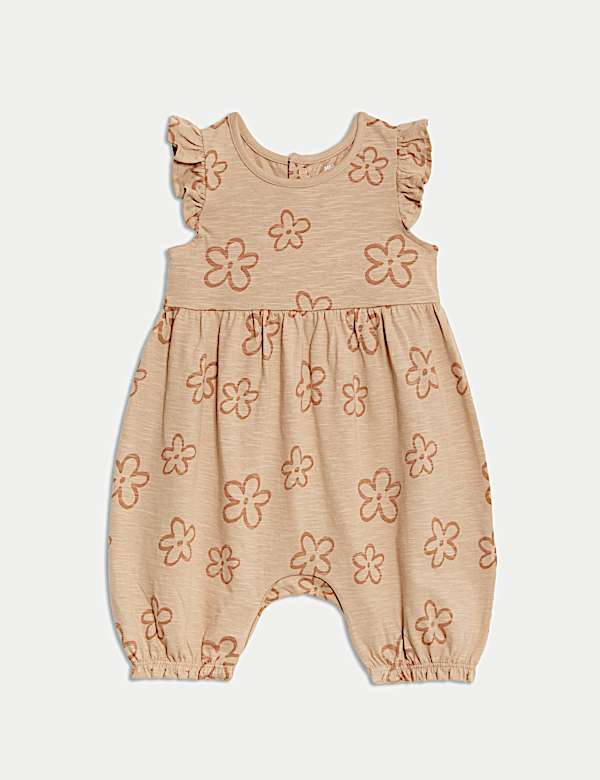 Pure Cotton Floral Romper (0-3 Yrs) - FR