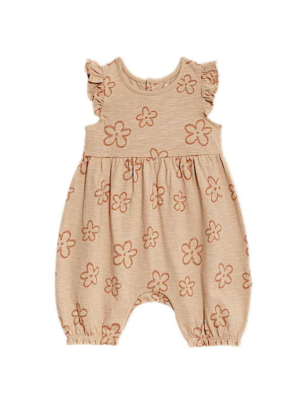 Pure Cotton Floral Romper (0-3 Yrs)