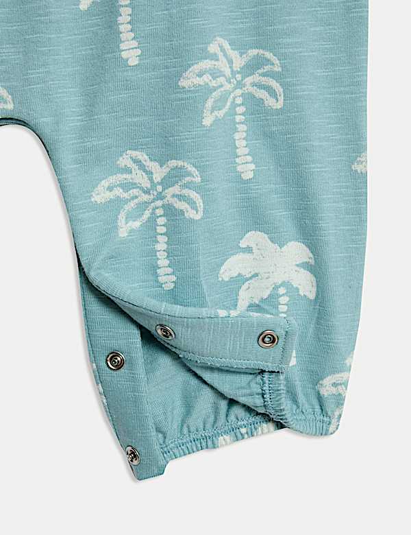 Pure Cotton Palm Romper (0-3 Yrs)
