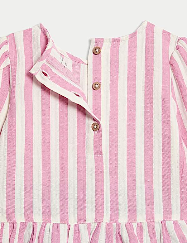 Ensemble 2 pièces top et jean 100 % coton à rayures (jusqu’au 6 ans) - CA