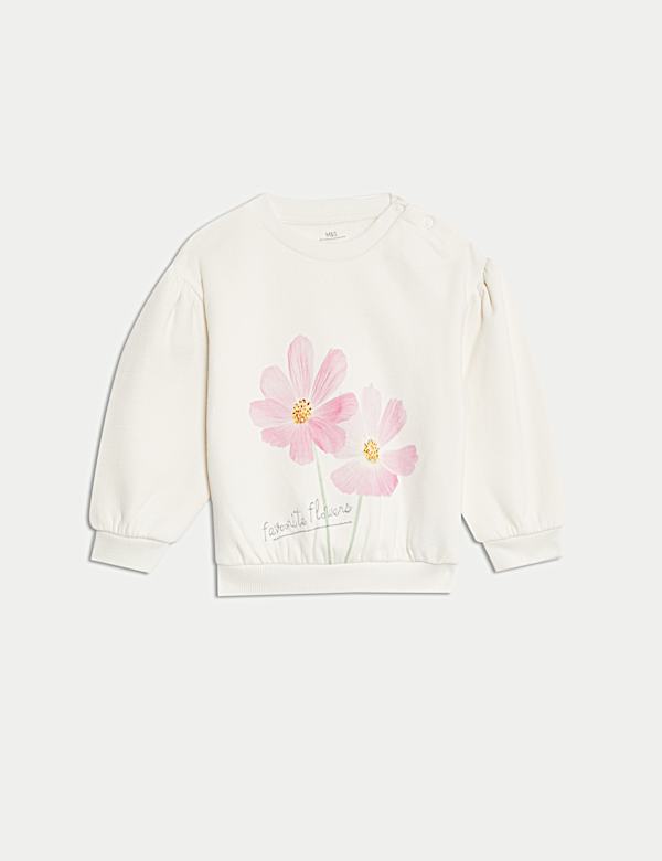 Φλοράλ σύνολο με τοπ και κολάν, υψηλή περιεκτικότητα σε βαμβάκι (0-3 ετών) - GR