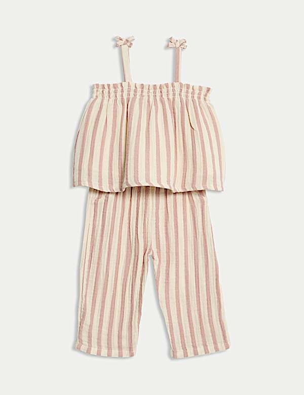2pc Pure Cotton Striped Outfit (0 Mths-6 Yrs) - CZ