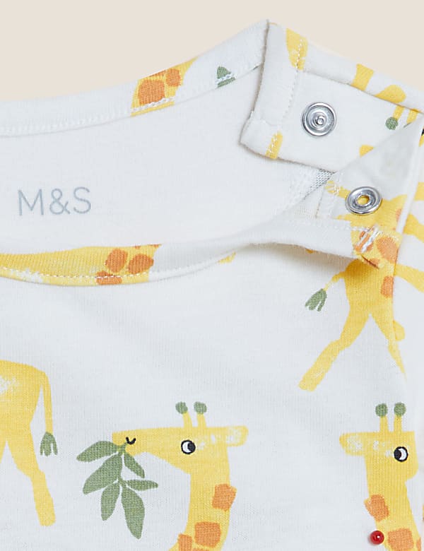 Pure Cotton Giraffe Print Dress (0-3 Yrs)