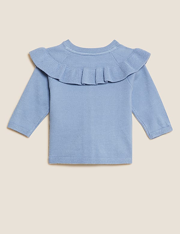 Frill Collar Cardigan (0-3 Yrs)