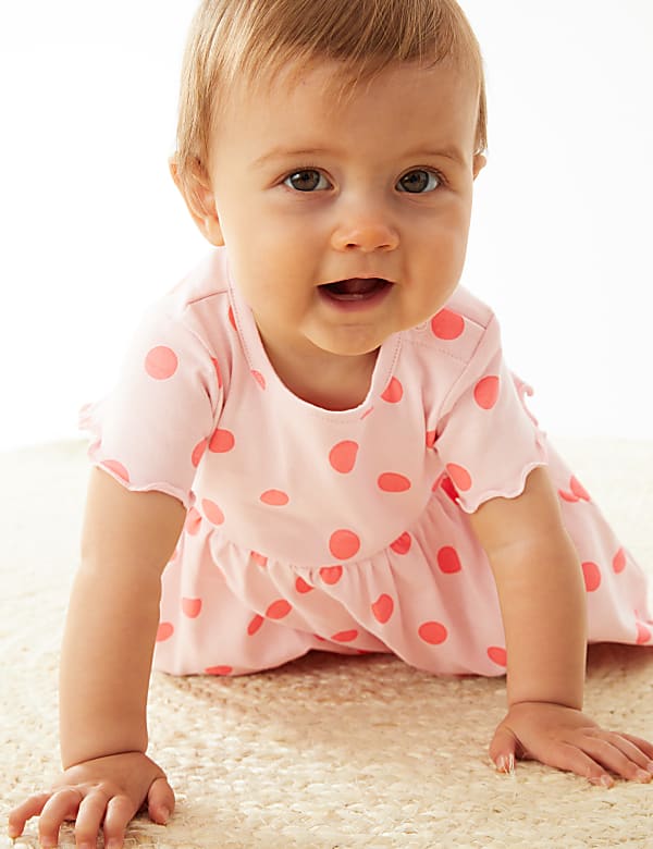 Pure Cotton Spot Dress