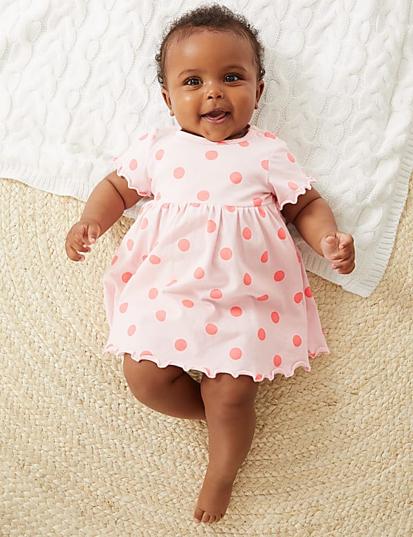 Pure Cotton Spot Dress