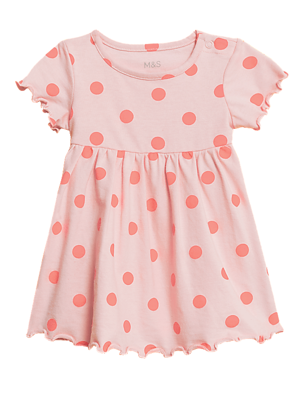 Pure Cotton Spot Dress