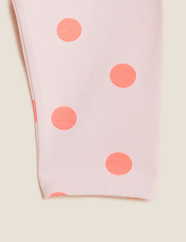 Cotton Rich Polka Dot Leggings