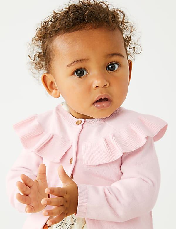 Frill Collar Cardigan (0-3 Yrs)