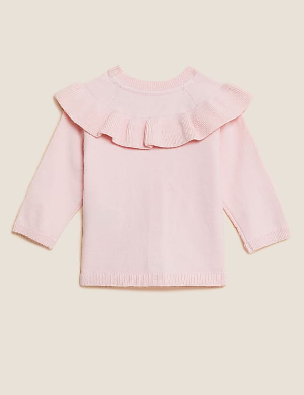 Frill Collar Cardigan (0-3 Yrs)