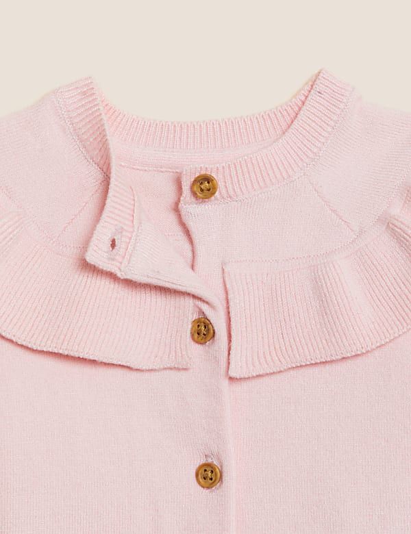 Frill Collar Cardigan (0-3 Yrs)