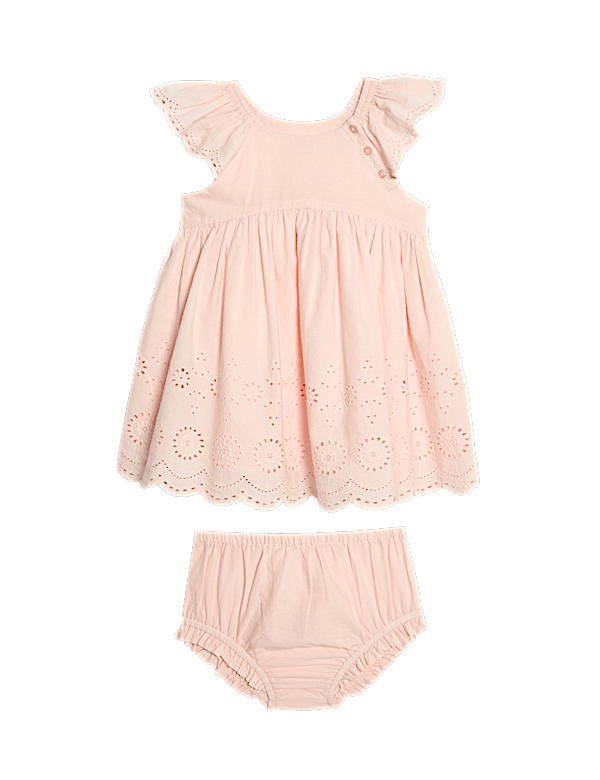 Cotton Broderie Dress and Knickers