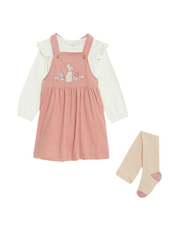 3pc Pure Cotton Peter Rabbit™ Outfit (0-3 Yrs)