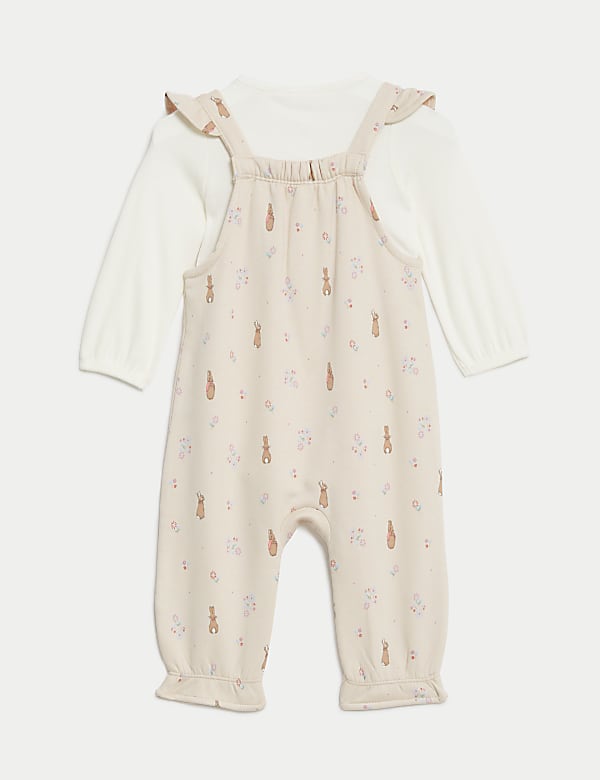 Cotton Rich Peter Rabbit™ Dungaree Outfit (0-3 Yrs)