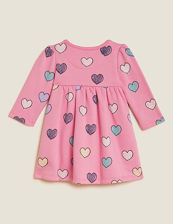 Cotton Rich Heart Print Dress