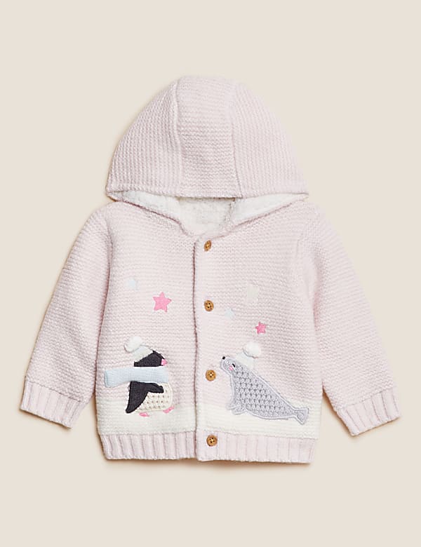 Cotton Rich Penguin & Seal Cardigan