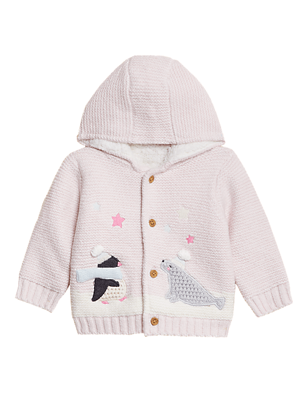 Cotton Rich Penguin & Seal Cardigan
