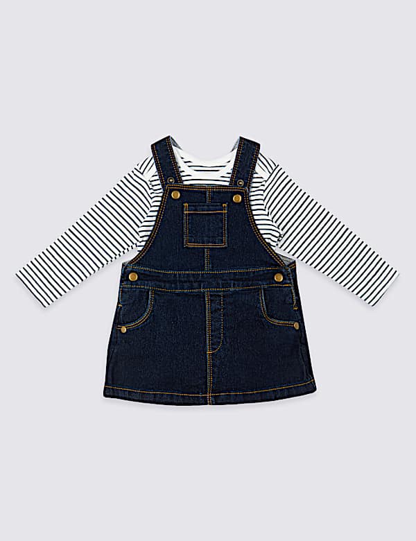 2 Piece Bodysuit & Pinafore Outfit (0-3 Yrs)