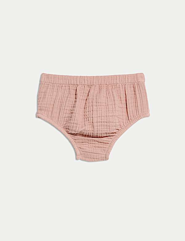 2pc Pure Cotton Collar Dress With Knickers (0-3 Yrs)