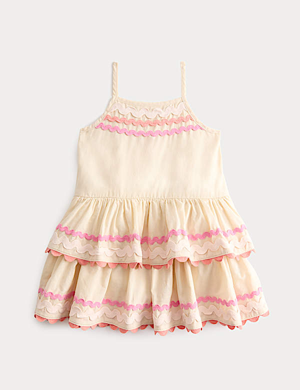 Amropi Robe Bébé Fille Carotte Imprimée Coton Volants - Robe Été Casual 0-3 Ans