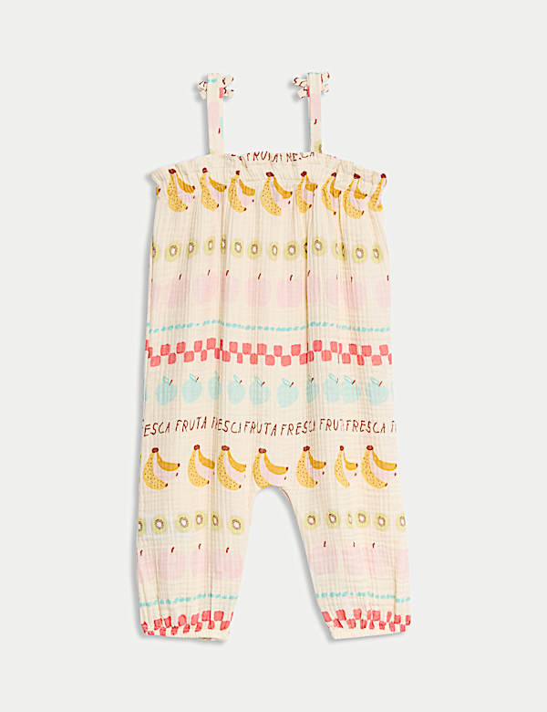 Pure Cotton Fruit Print Romper (0 Mths - 3 Yrs) - CY